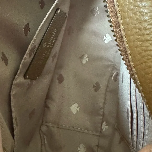 KATE SPADE Kourtney Suede Mustard Crossbody Bag - Picture 9 of 15